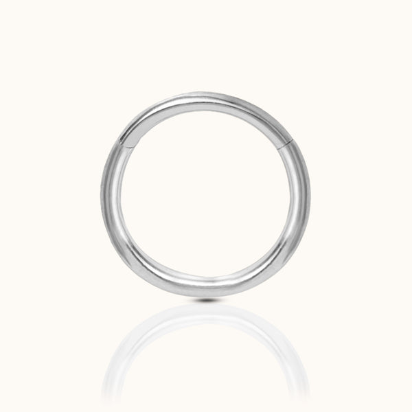 Classic Clicker 10mm Titanium Hinged Nap Hoop Earring – Doviana