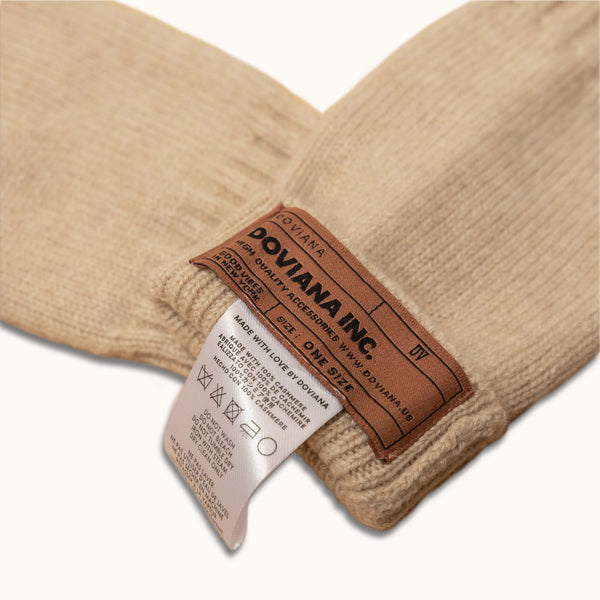 DOVIANA Luxe 100% Cashmere Short Fingerless Gloves – Doviana