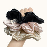 100% Organic Mulberry Silk Luxe Hydration Oversized Scrunchie