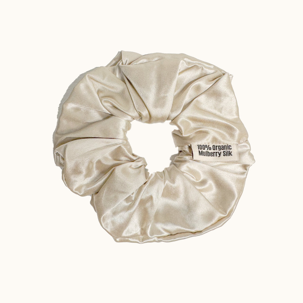 100% Organic Mulberry Silk Luxe Hydration Oversized Scrunchie
