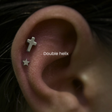 Double Helix Piercing in NYC | Expert Needle Piercing at DOVIANA
