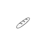 Baguette — A Tiny Taste of French Charm by DOVIANA Tattoo Studio (width 0.5‘’)
