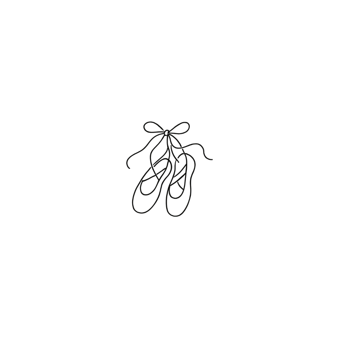Ballet Shoes — A Symbol of Elegance & Strength by DOVIANA Tattoo Studio (height 0.5‘’)