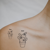 Cactus Bloom — A Symbol of Strength, Resilience & Unexpected Beauty by DOVIANA Tattoo Studio (height 0.6‘’) 