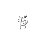 Cactus Bloom — A Symbol of Strength, Resilience & Unexpected Beauty by DOVIANA Tattoo Studio (height 0.6‘’) 