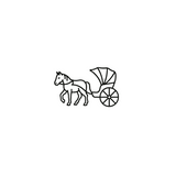 Carriage Ride in New York by DOVIANA Tattoo Studio (height 0.4‘’)