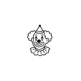 Certified Clown — Fun, Chaos & Good Times 🤡  by DOVIANA Tattoo Studio (width 0.5‘’)