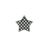 Checkerboard Star – Retro Edge Meets Classic Cool by DOVIANA Tattoo Studio (height 0.55‘’)