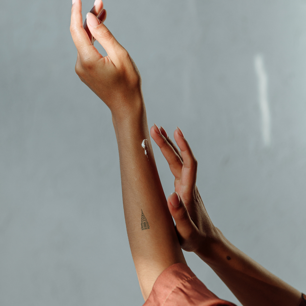 Chrysler Building Line Art Tattoo – NYC Icon Mini Design by DOVIANA Tattoo Studio