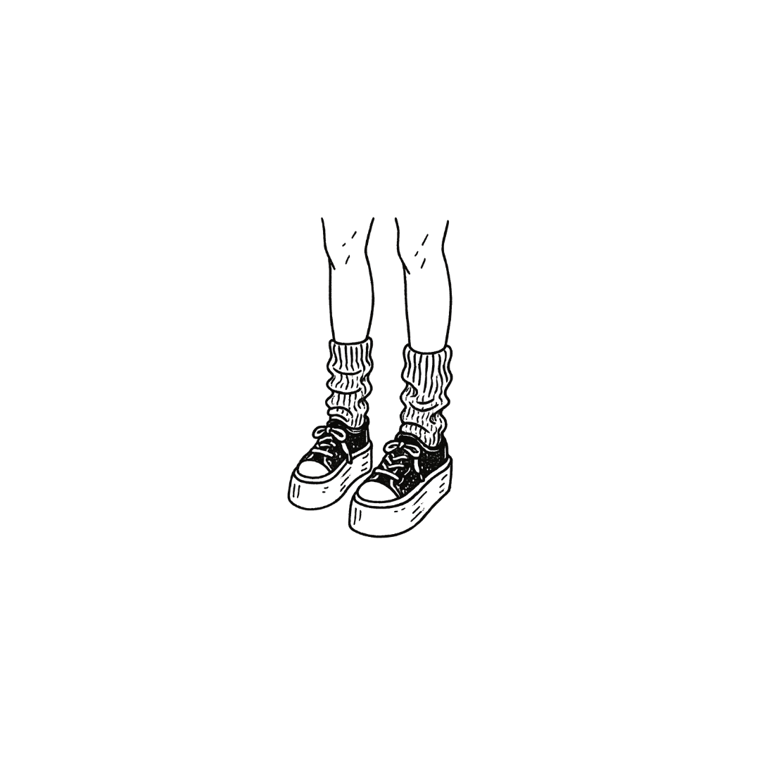 Chunky Kicks & Cozy Socks by DOVIANA Tattoo Studio (width 0.4‘’) 