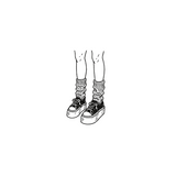 Chunky Kicks & Cozy Socks by DOVIANA Tattoo Studio (width 0.4‘’) 