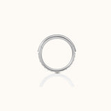 Classic CZ Clicker 6mm Titanium Hinged Hoop Earring