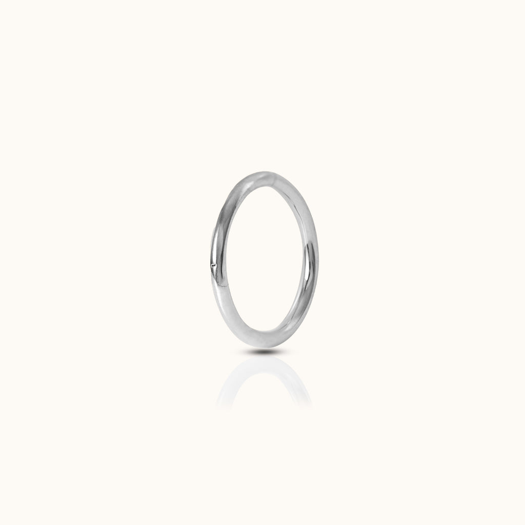 Classic Clicker 6mm Titanium Hinged Hoop Earring