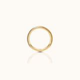 Classic Clicker 6mm Titanium PVD Gold Hinged Nap Hoop Earring Single Earring by Doviana