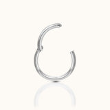 Classic Clicker 8mm Titanium Hinged Hoop Earring