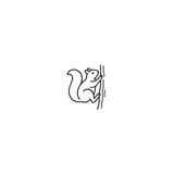 Climbing Squirrel — A Symbol of Curiosity & Energy by DOVIANA Tattoo Studio (height 0.45‘’)