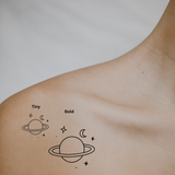 Cosmic Orbit — A Symbol of Dreams & Infinite Wonder by DOVIANA Tattoo Studio (length 0.7‘’)