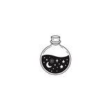 Cosmic Potion — A Bottle Full of Stars by DOVIANA Tattoo Studio (width 0.5‘’)