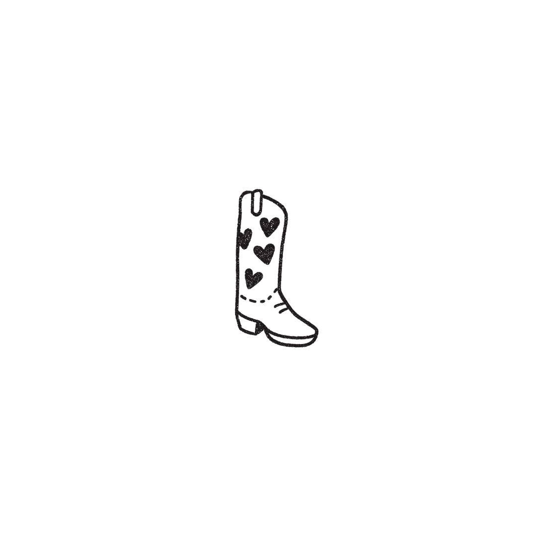 Cowgirl Boot — A Little Western, A Lot of Heart by DOVIANA Tattoo Studio (height 0.5‘’)