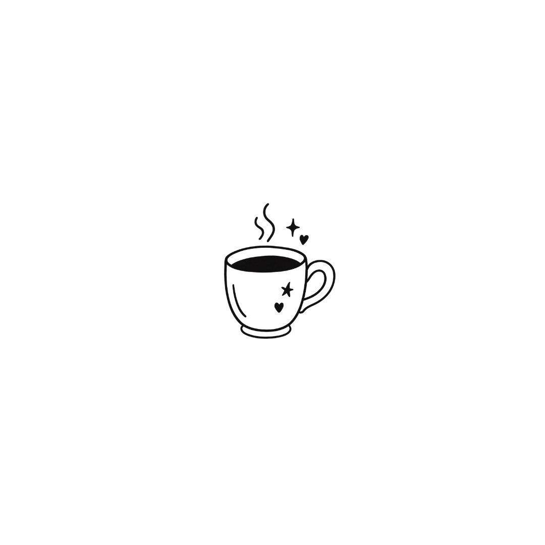 Cozy Cup — A Warm Sip of Comfort & Love by DOVIANA Tattoo Studio (height 0.4‘’)