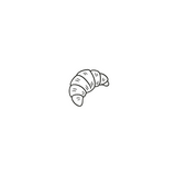 Croissant — A Little Bite of Parisian Magic by DOVIANA Tattoo Studio (height 0.4‘’)