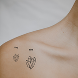 Crystals — A Symbol of Energy & Inner Light by DOVIANA Tattoo Studio (height 0.48‘’)