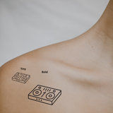 DJ Turntable - A Symbol of Rhythm, Flow & Creative Energy by DOVIANA Tattoo Studio (height 0.4‘’) 