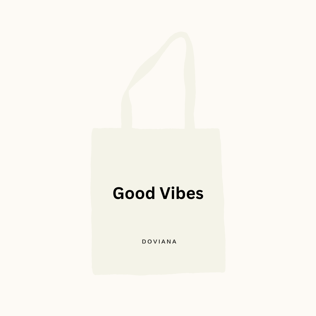 DOVIANA Signature Good Vibes Tote Bag
