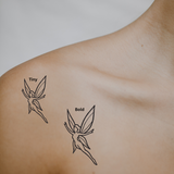 Dancing Fairy – A Touch of Enchantment by DOVIANA Tattoo Studio (width 0.4‘’)