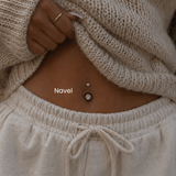 Delicate Belly Button Piercing in NYC Navel Piercing at DOVIANA