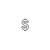 Dollar Sign — A Tiny Symbol of Hustle & Power by DOVIANA Tattoo Studio (height 0.4‘’)