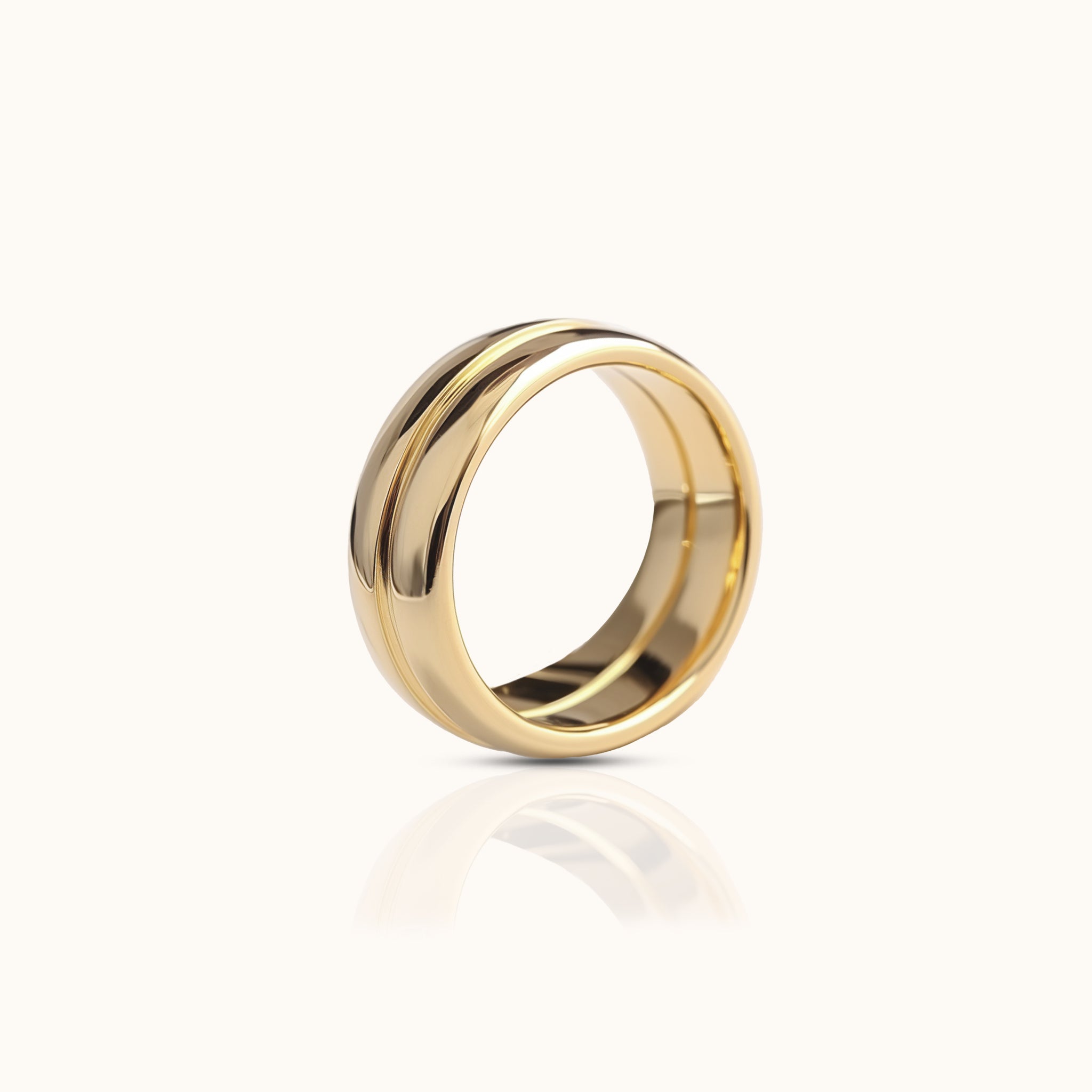 Gold Double Stacking Ring I Women's Rings I Safana Jewellery