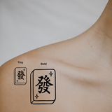 Fa-tastic — Luck, Style & a Winning Hand by DOVIANA Tattoo Studio (height 0.5‘’)