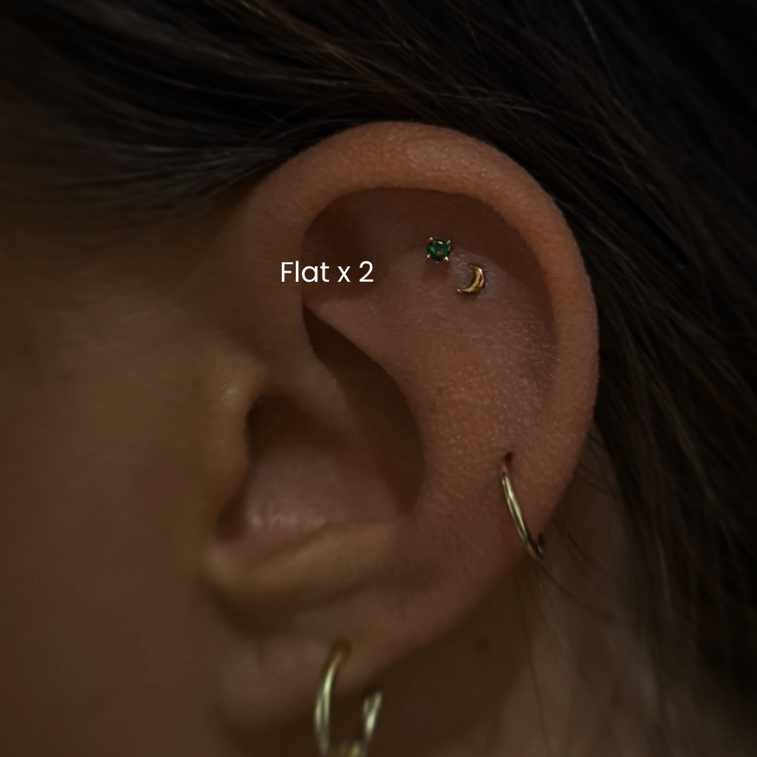 Flat Piercing in NYC | Curated Ear Piercing at DOVIANA
