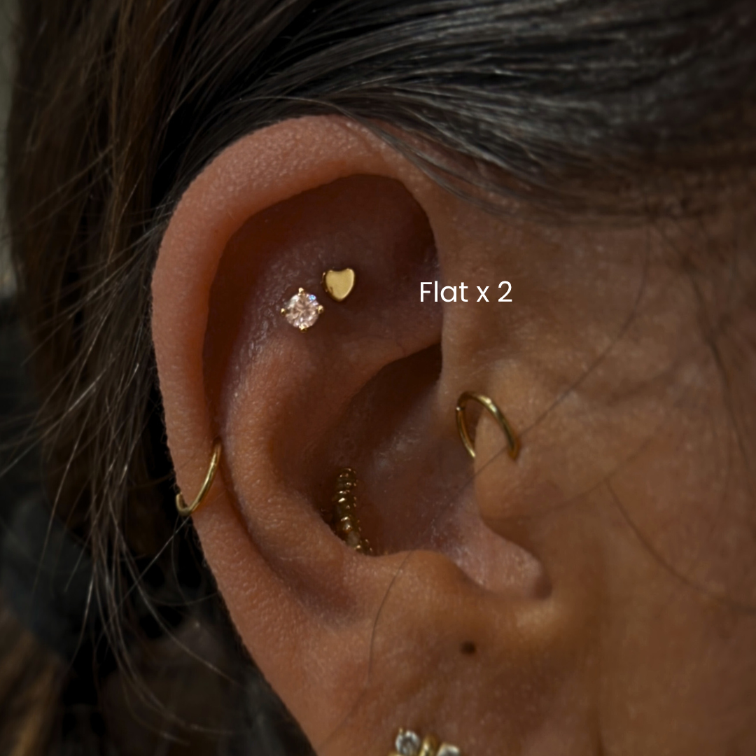Flat Piercing in NYC | Curated Ear Piercing at DOVIANA