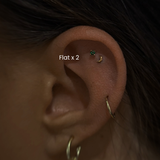 Flat Piercing in NYC | Curated Ear Piercing at DOVIANA