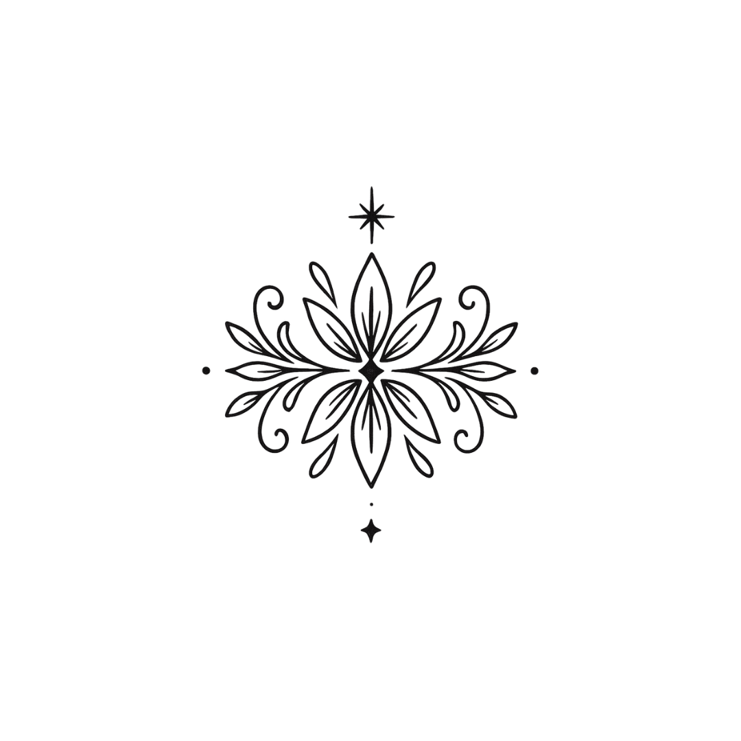 Floral Whispers — Grace in Every Line by DOVIANA Tattoo Studio (height 0.7‘’)