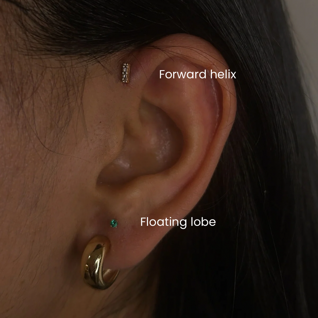 Forward Helix Piercing in NYC | DOVIANA SoHo Studio