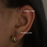 Forward Helix Piercing in NYC | DOVIANA SoHo Studio