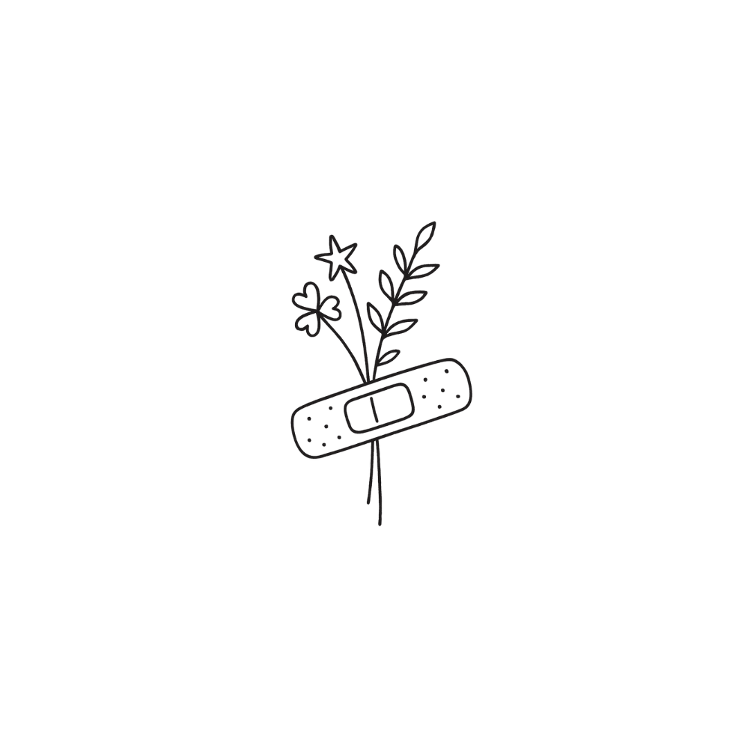 Healing Bloom — Cute Fixes & Fresh Starts by DOVIANA Tattoo Studio (height 0.6‘’)