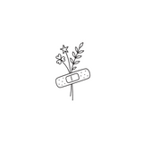 Healing Bloom — Cute Fixes & Fresh Starts by DOVIANA Tattoo Studio (height 0.6‘’)