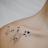 Heart Shooter — Serving Love & Attitude by DOVIANA Tattoo Studio (length 0.6‘’)