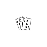High Stakes — Play Your Hand ♠️♥️♣️♦️ by DOVIANA Tattoo Studio (height 0.5‘’)