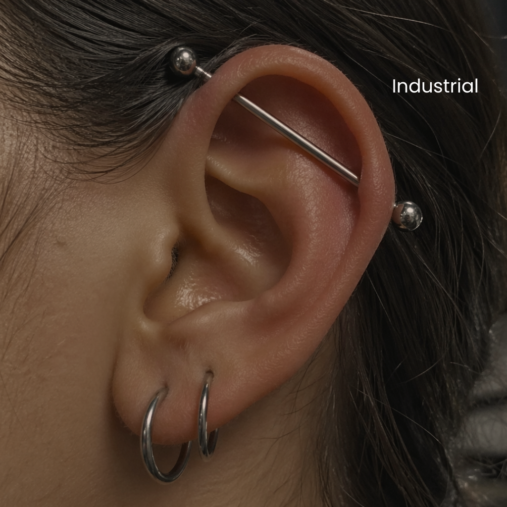 Industrial Piercing in NYC  Expert Piercing at DOVIANA