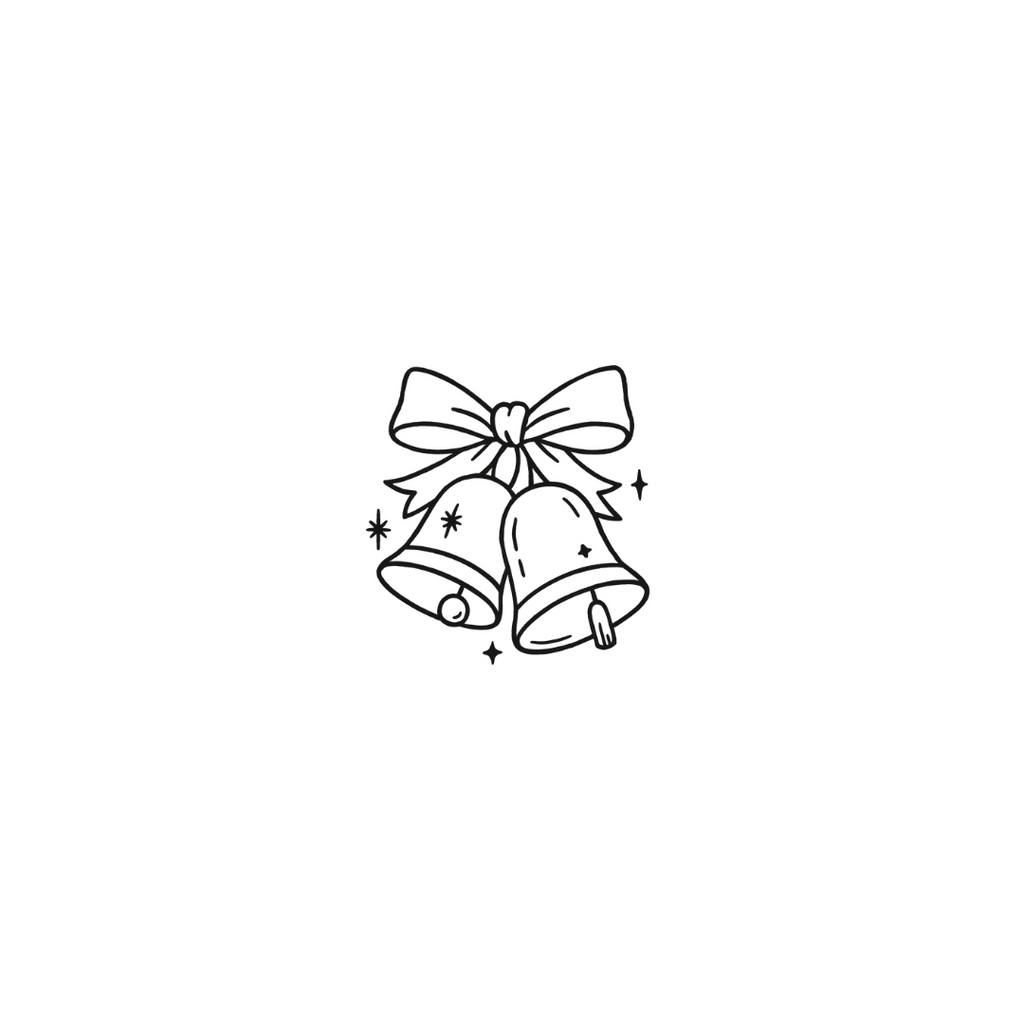 Jingle Bells — Sweet, Cute & Ready to Ring by DOVIANA Tattoo Studio (width 0.5‘’)