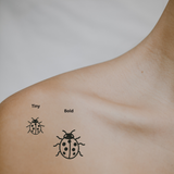 Ladybug — A Tiny Symbol of Luck & Joy by DOVIANA Tattoo Studio (height 0.5‘’)