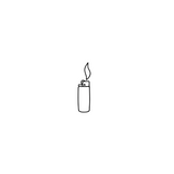 Lighter — A Tiny Spark of Rebellion by DOVIANA Tattoo Studio (height 0.5‘’)