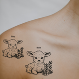 Little Lamb – Gentle Soul by DOVIANA Tattoo Studio (height 0.6‘’)
