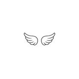 Little Wings — A Symbol of Lightness & Freedom by DOVIANA Tattoo Studio (length 0.6‘’)