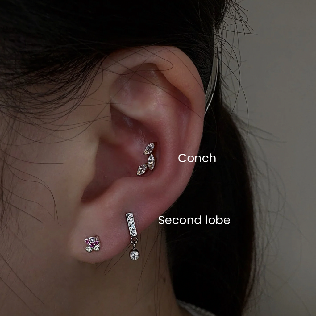 Lobe Piercing in NYC | 2nd, 3rd, 4th Lobe at DOVIANA
